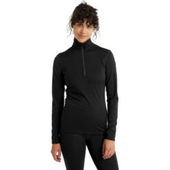Icebreaker Women's Merino 200 Oasis Long Sleeve Half Zip Thermal Top