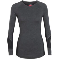 Icebreaker Women's BodyfitZone Merino 260 Zone Long Sleeve Crewe Thermal Top