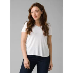 Prana Women's Foundation Short Sleeve Vneck 9 Prana Women's Foundation Short Sleeve Vneck -WildGrace Women’s Sales 1971451 WHITE 5da27103 05ae 4774 97b0 3855b1651ee0