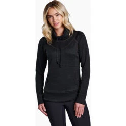 KUHL Women's Lea Pullover 9 KUHL Women's Lea Pullover -WildGrace Women’s Sales 4186 Lea Pullover Black Front