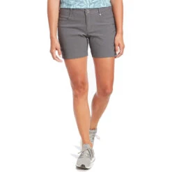 KUHL Women's Trekr Short 5.5" -WildGrace Women’s Sales 6356 Trekr Short 5 5 Charcoal Front 1