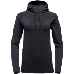 Black Diamond Women's Crux Hoody -WildGrace Women’s Sales 752120 0003 W CRUX HOODY CARBON 01