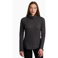 KUHL Women's Petra Turtleneck 10 KUHL Women's Petra Turtleneck -WildGrace Women’s Sales 8066 Petra Turtleneck Pavement Front