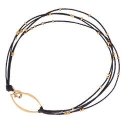 Radiance Bracelet -WildGrace Women’s Sales RadianceBraceletBlackGold 3052 G