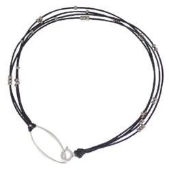 Radiance Bracelet -WildGrace Women’s Sales RadianceBraceletBlackSilver 3052 S