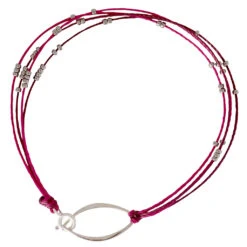 Radiance Bracelet -WildGrace Women’s Sales RadianceBraceletPinkSilver 3056 S