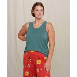 Women's Piru Henley Tank 7 Women's Piru Henley Tank -WildGrace Women’s Sales T1002107 SILVER PINE 1