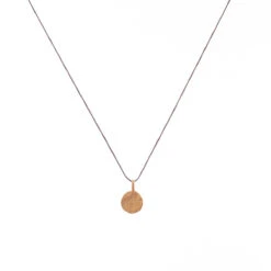 Tiny Charm Necklace - 16" -WildGrace Women’s Sales TinyCharmDiscGold 2009 TA G 16