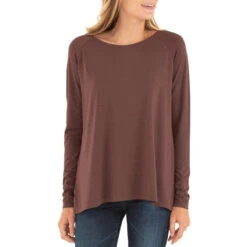 Women's Bamboo Everyday Flex Long Sleeve 16 Women's Bamboo Everyday Flex Long Sleeve -WildGrace Women’s Sales W EverydayFlex Longsleeve Umber 1