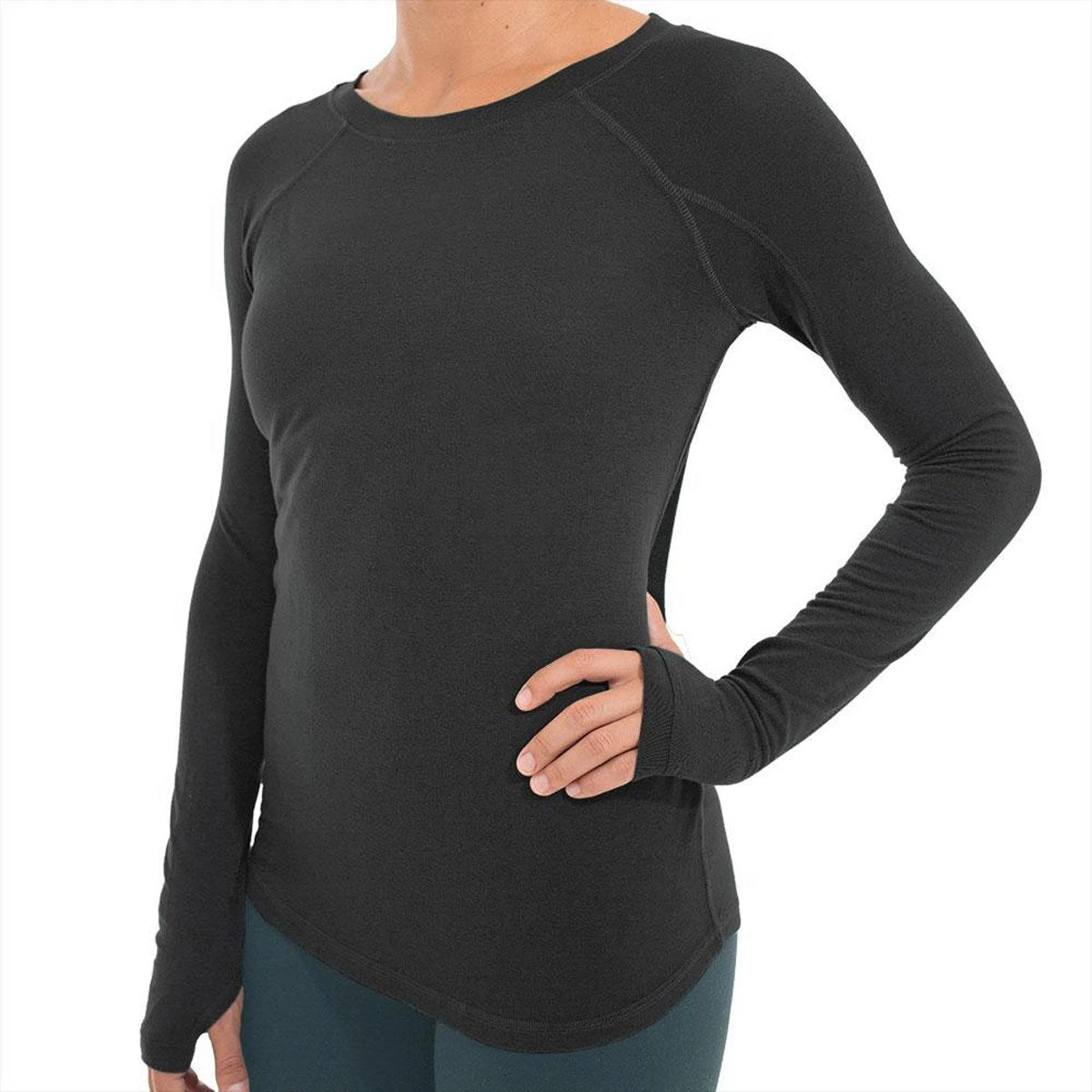 Women's Bamboo Midweight Long Sleeve 3 Women's Bamboo Midweight Long Sleeve - Image 3