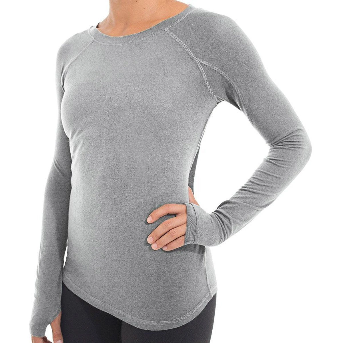 Women's Bamboo Midweight Long Sleeve 2 Women's Bamboo Midweight Long Sleeve - Image 2