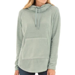 Women's Bamboo Fleece Pullover Hoody -WildGrace Women’s Sales W Polar Fleece TurtleGrass 1