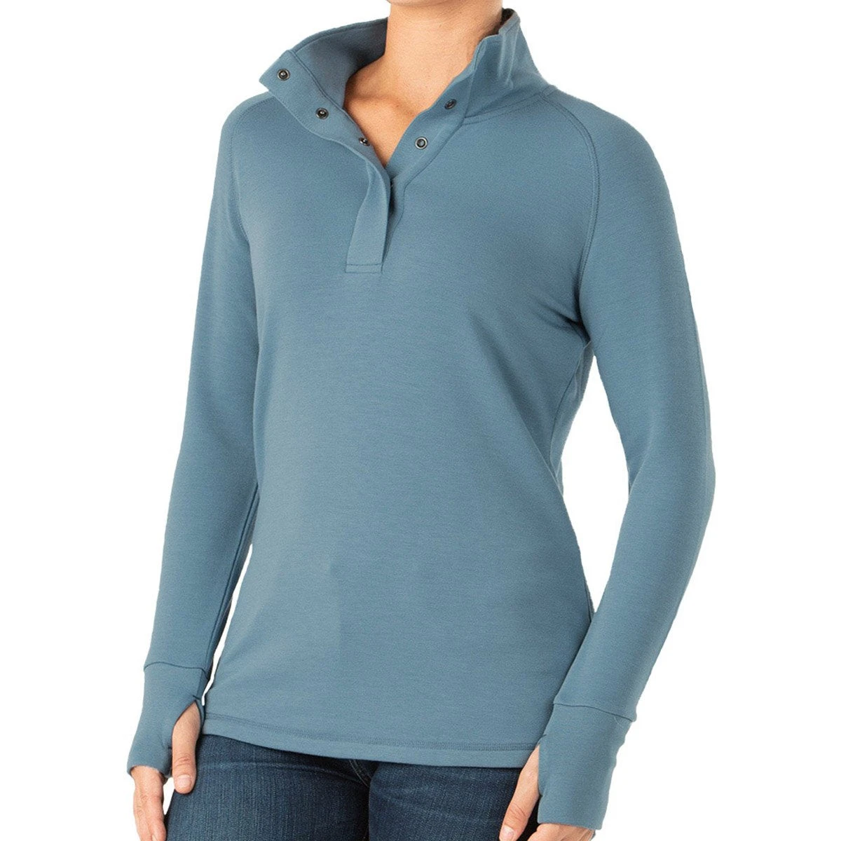Women's Bamboo Thermal Fleece Pullover 2 Women's Bamboo Thermal Fleece Pullover - Image 2