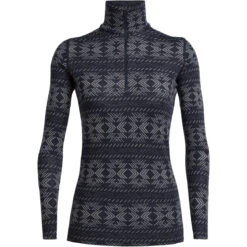 Icebreaker Women's 250 Vertex Ls Half Zip Crystalline