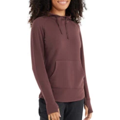 Women's Bamboo Fleece Pullover Hoody -WildGrace Women’s Sales fleece pullover hoody umber women top 1