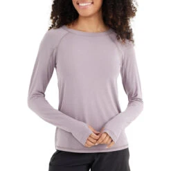 Women's Bamboo Midweight Long Sleeve -WildGrace Women’s Sales midweight long sleeve purple sage women top 1 1